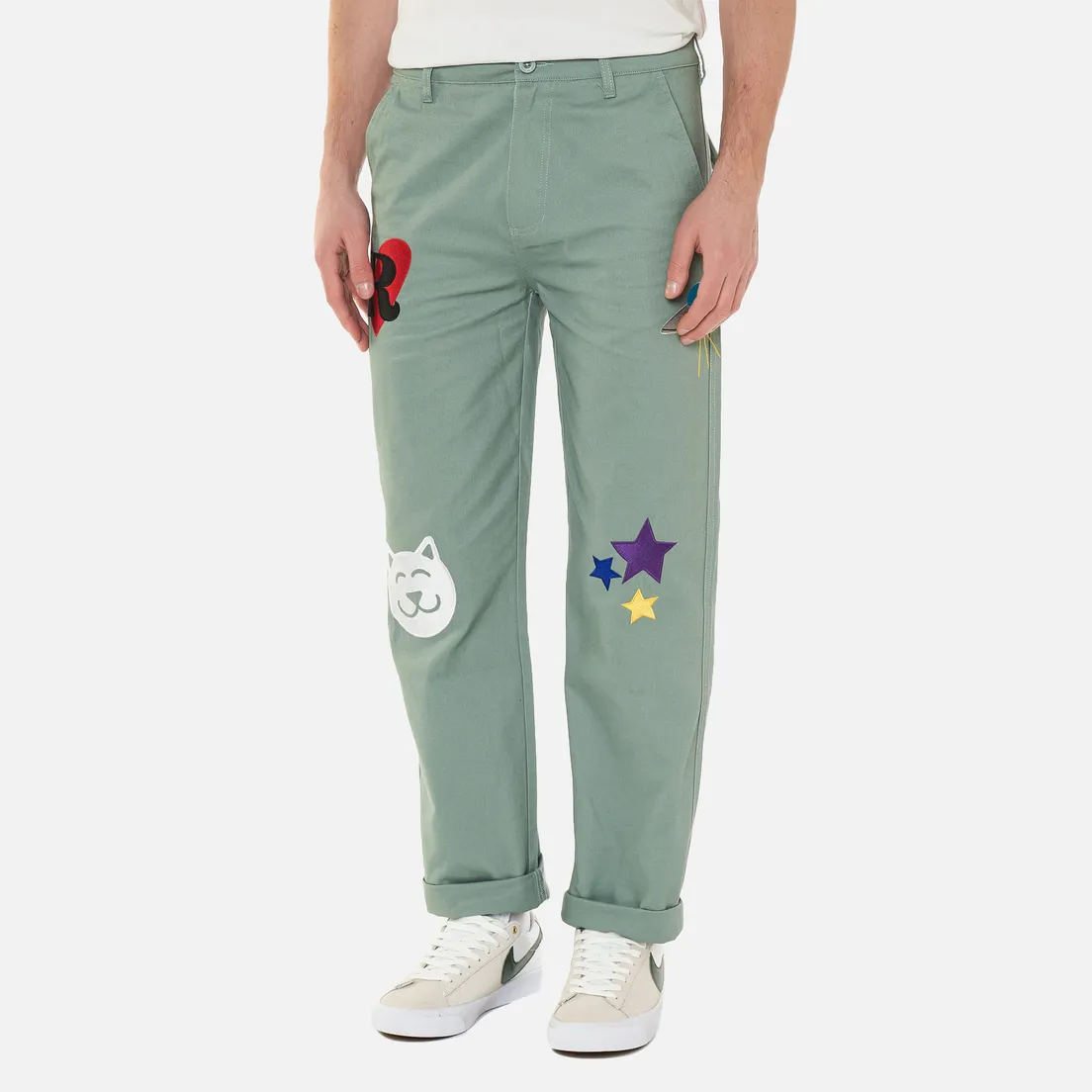 RIPNDIP Мужские брюки Play Date Cotton Twill Embroidered