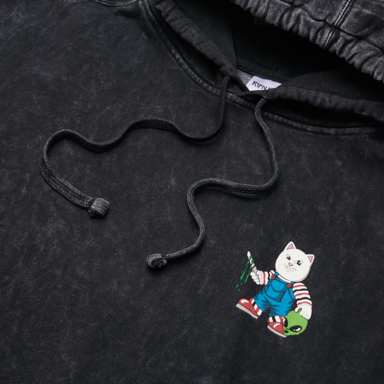 Мужская толстовка RIPNDIP Childs Play Hoodie Black Mineral Wash
