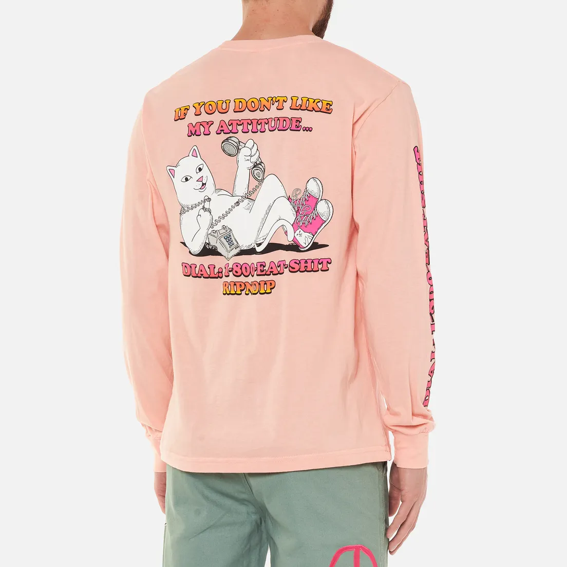 RIPNDIP Мужской лонгслив Hows My Attitude