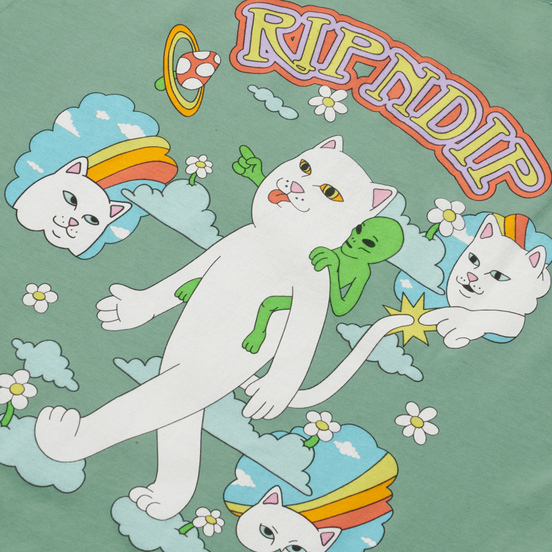 Мужской лонгслив RIPNDIP Must Be Heaven Light Pine