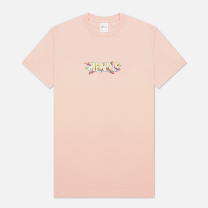 Мужская футболка Ripndip, цвет розовый, размер L