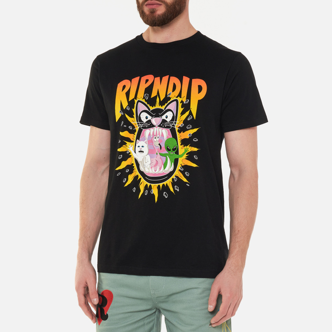 Мужская футболка Ripndip, цвет чёрный, размер S RND7069 Hellavanight - фото 3