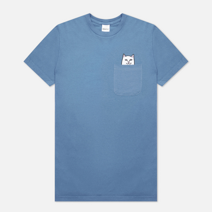Мужская футболка Ripndip, цвет синий, размер S RND7087 Lord Nermal Pocket - фото 1