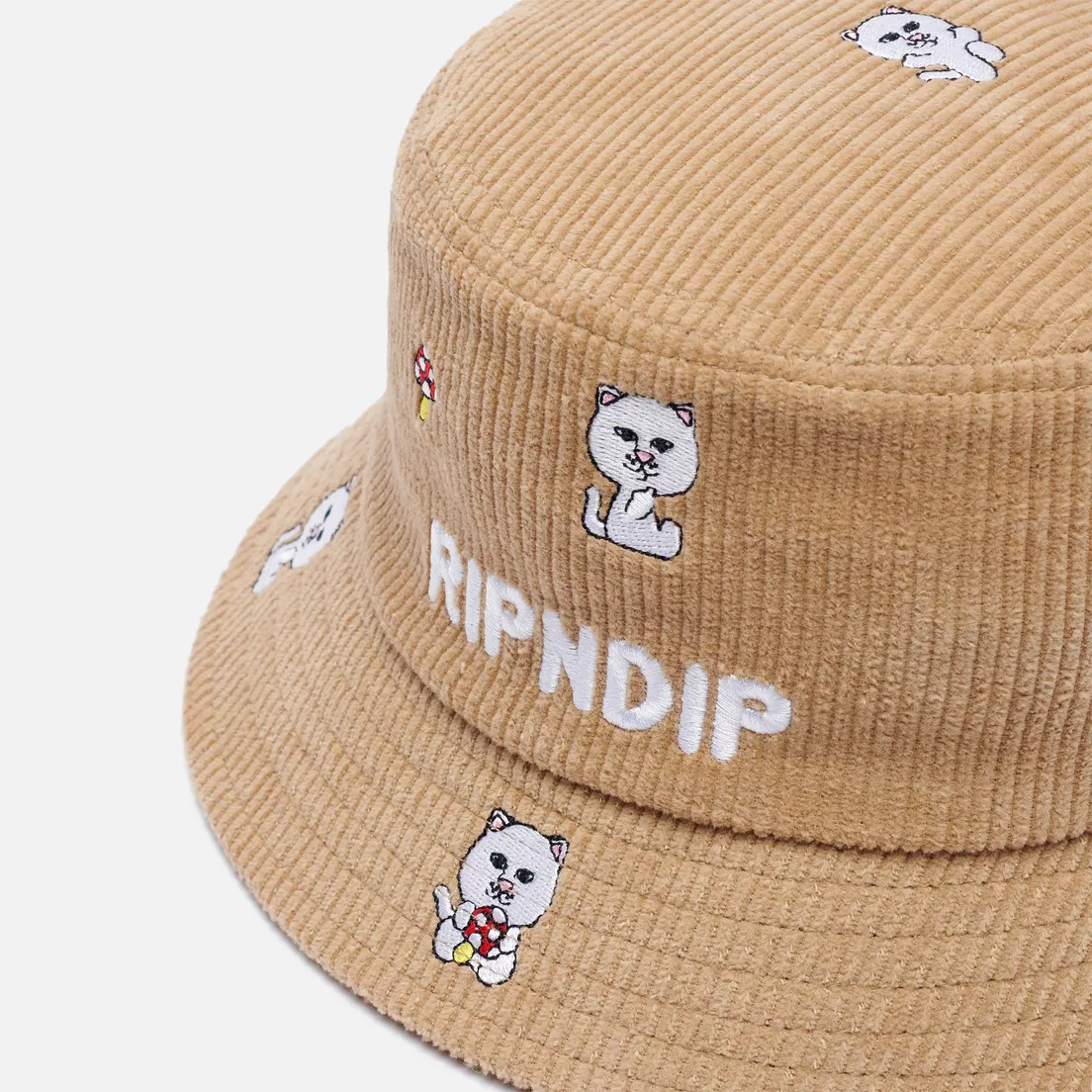 RIPNDIP Панама Hello Nermy Corduroy Embroidered Art