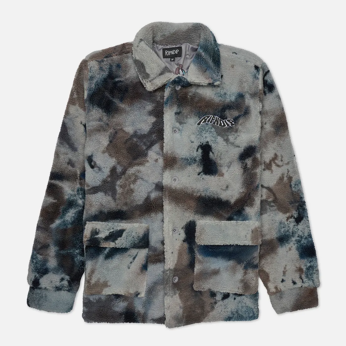 RIPNDIP Мужская куртка Warped Tie Dye Sherpa