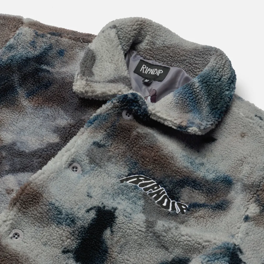 RIPNDIP Мужская куртка Warped Tie Dye Sherpa