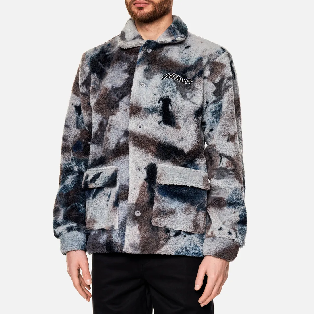 RIPNDIP Мужская куртка Warped Tie Dye Sherpa