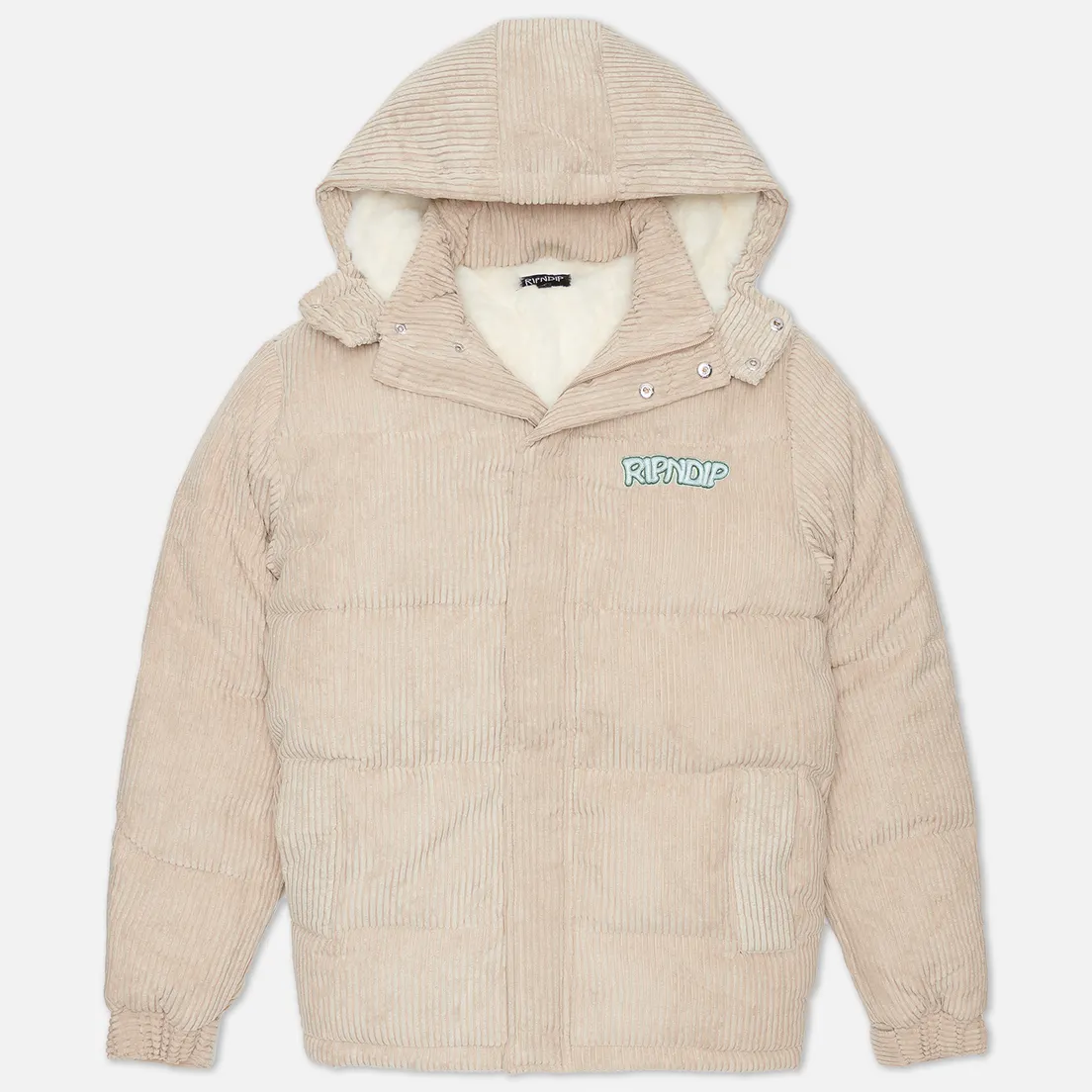 RIPNDIP Мужской пуховик Intertwined Corduroy Puffer