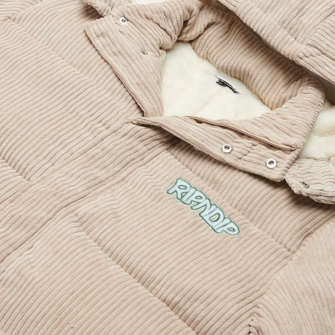 RIPNDIP Мужской пуховик Intertwined Corduroy Puffer
