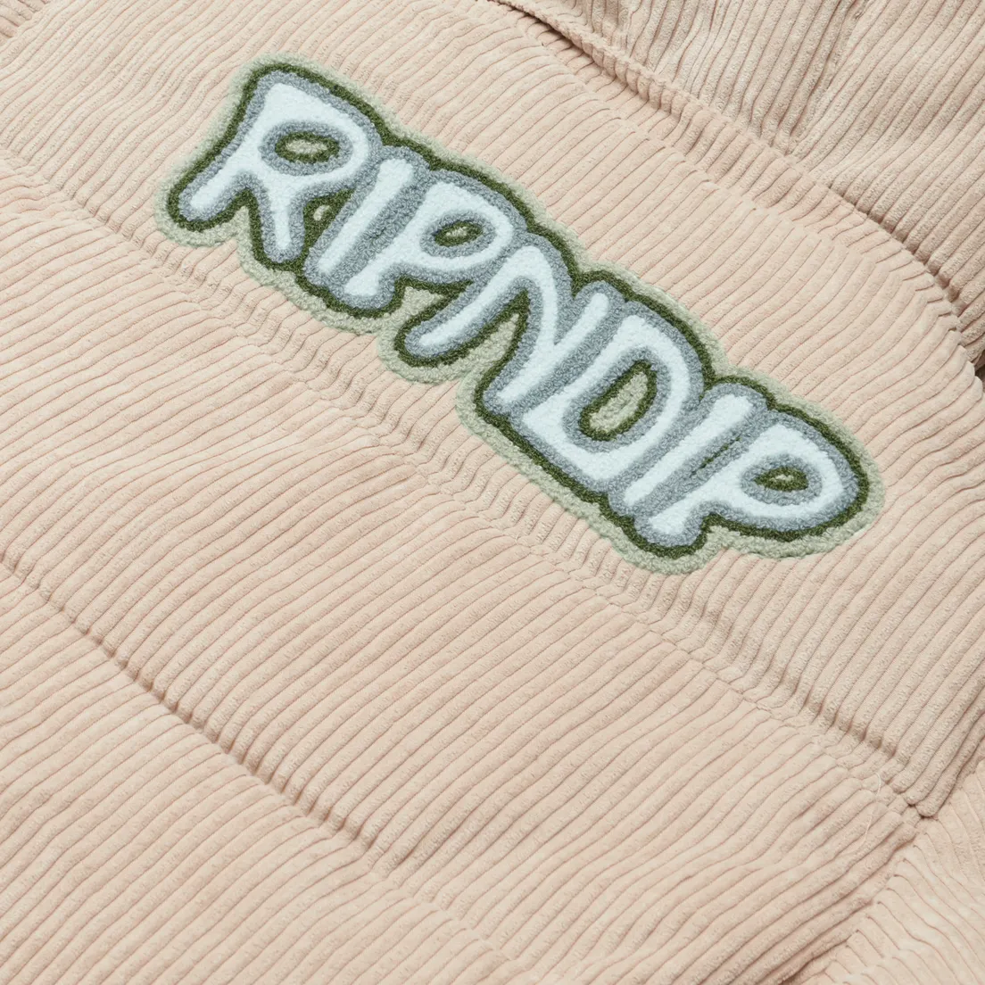 RIPNDIP Мужской пуховик Intertwined Corduroy Puffer