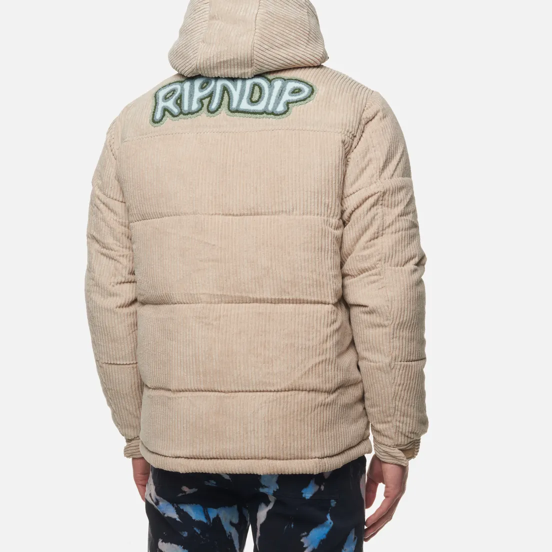 RIPNDIP Мужской пуховик Intertwined Corduroy Puffer