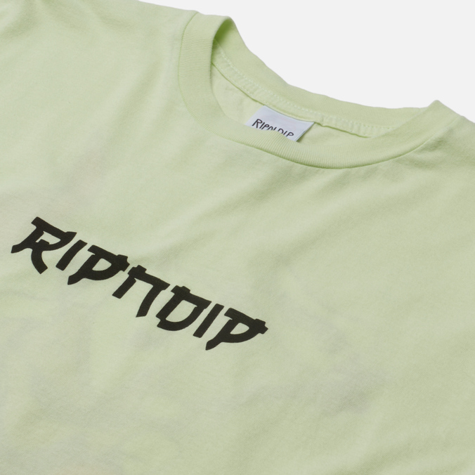 Мужская футболка Ripndip, цвет зелёный, размер S RND8061 Master Nermal-San - фото 2