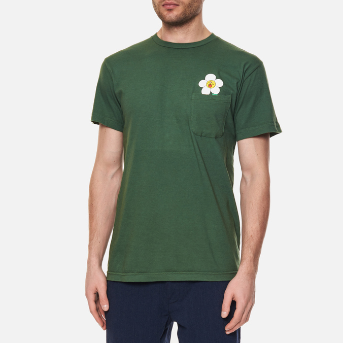 Мужская футболка Ripndip, цвет оливковый, размер S RND8078 Nerms Of A Feather Pocket - фото 4