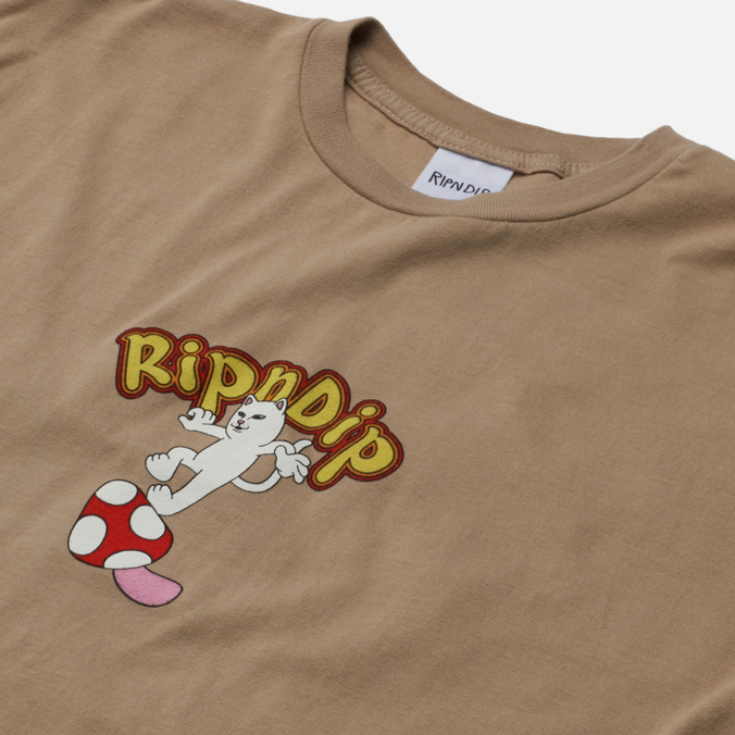 Мужская футболка Ripndip, цвет коричневый, размер L RND8082 Lucid Vacation - фото 2