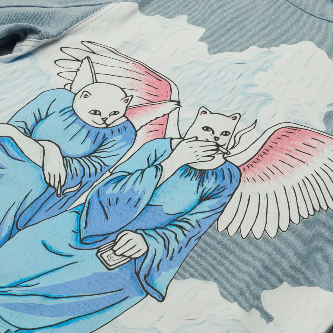 RIPNDIP Мужская джинсовая куртка Heaven And Hell Denim