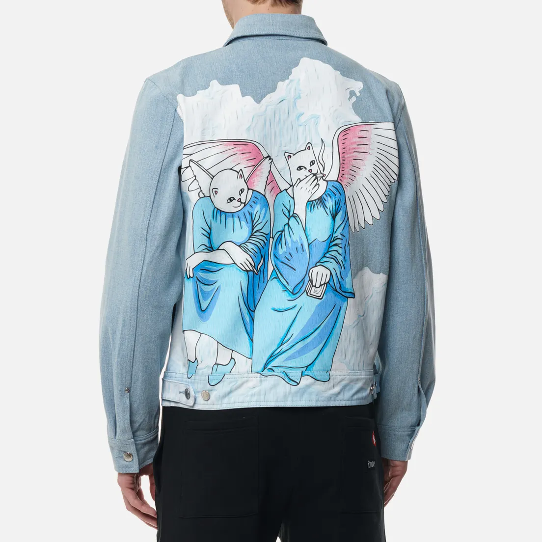 RIPNDIP Мужская джинсовая куртка Heaven And Hell Denim