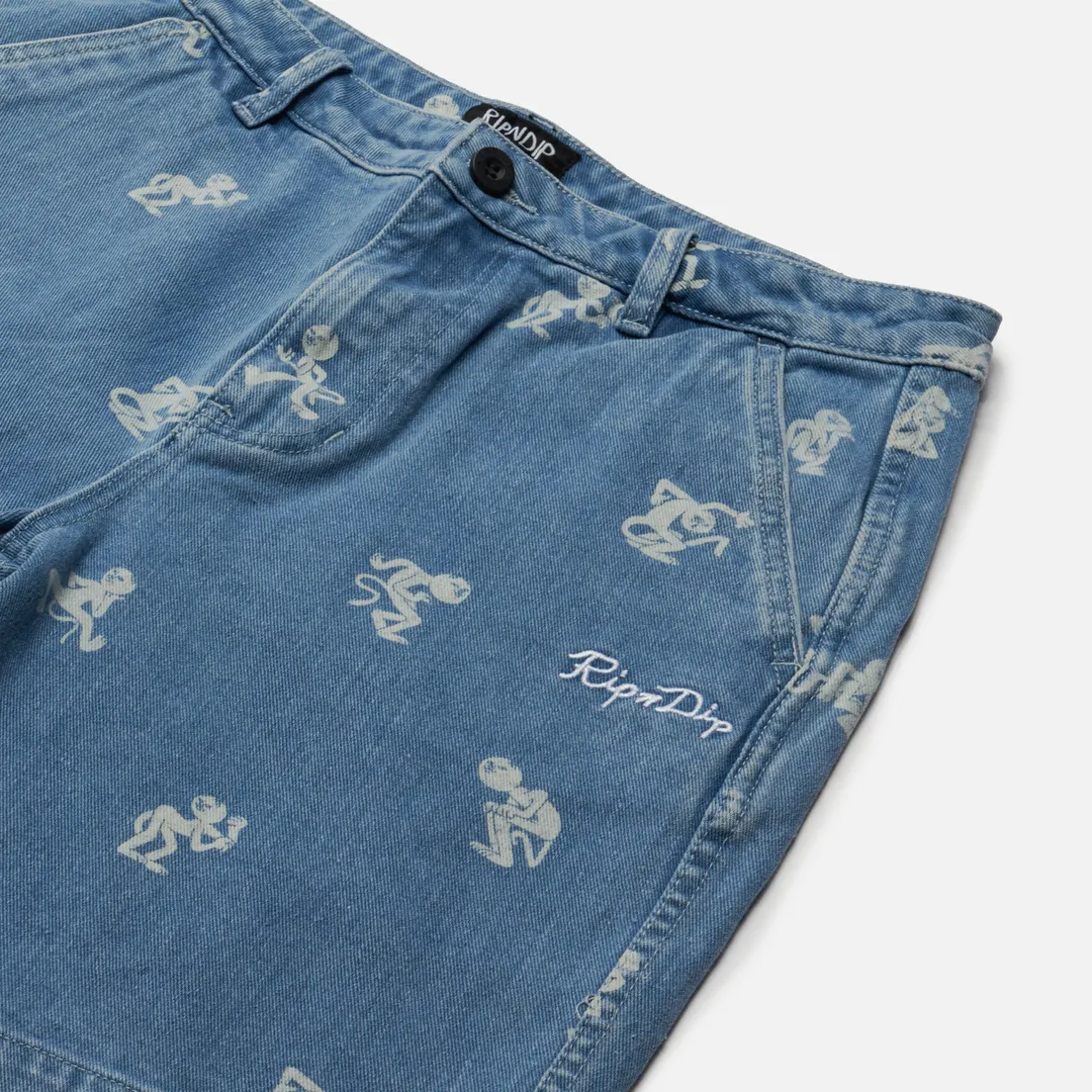 RIPNDIP Мужские шорты Dance Party Denim
