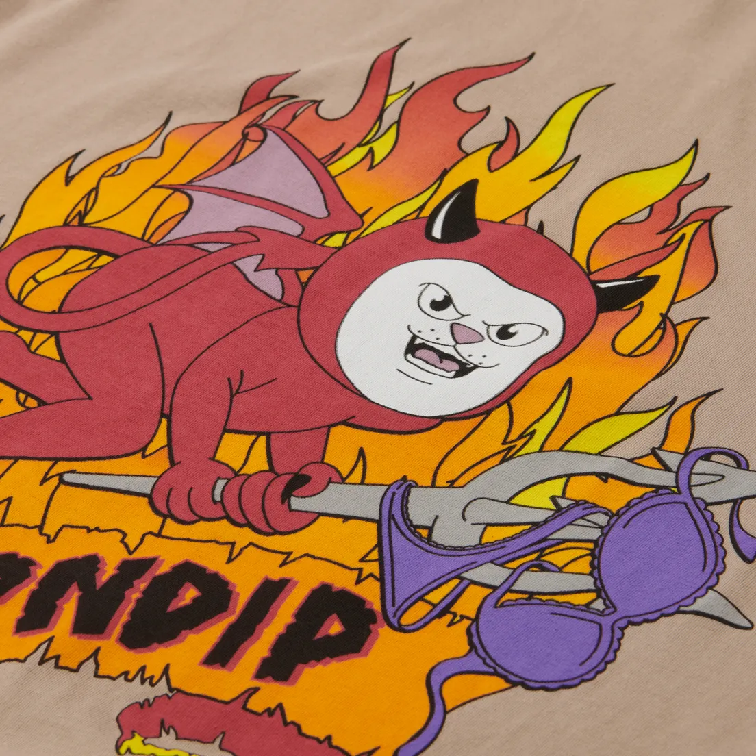 RIPNDIP Мужской лонгслив Fireworld