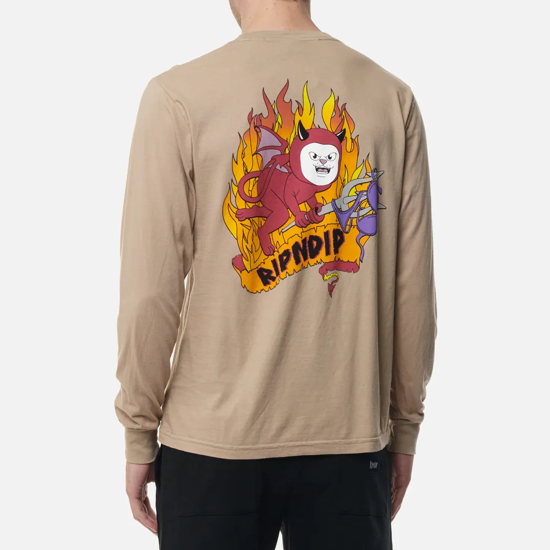 RIPNDIP Мужской лонгслив Fireworld