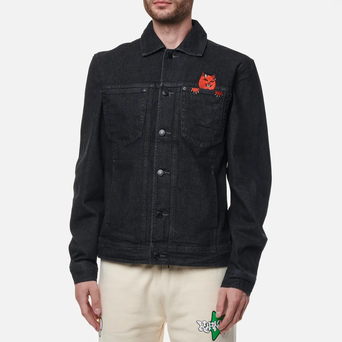 RIPNDIP Мужская джинсовая куртка Devils Work Denim
