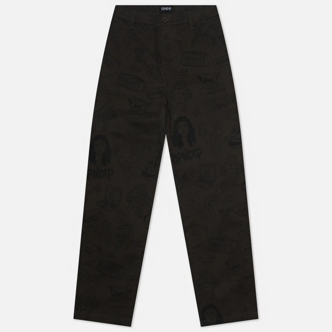 RIPNDIP Мужские брюки Nerm Doodle Cotton Twill