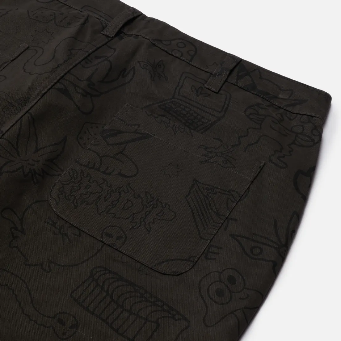 RIPNDIP Мужские брюки Nerm Doodle Cotton Twill