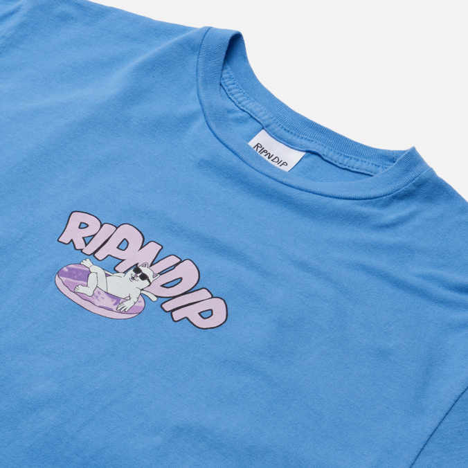 Мужская футболка Ripndip, цвет синий, размер S RND9355 Slide Into Summer - фото 2