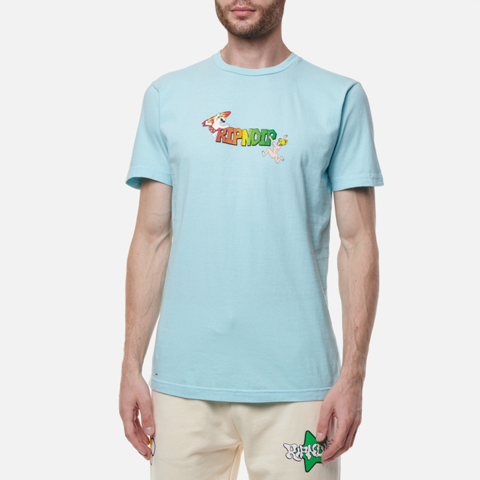 Мужская футболка Ripndip, цвет голубой, размер XL RND9360 Summer Break - фото 4