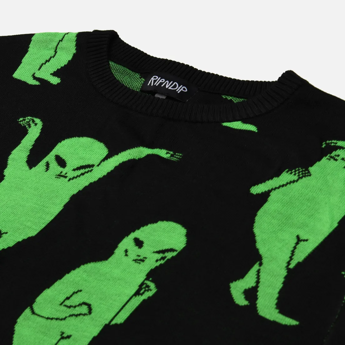 RIPNDIP Мужской свитер Alien Dance Party Knit