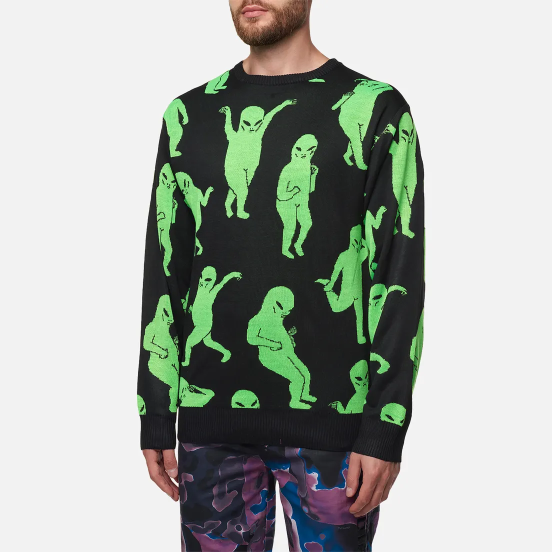 RIPNDIP Мужской свитер Alien Dance Party Knit
