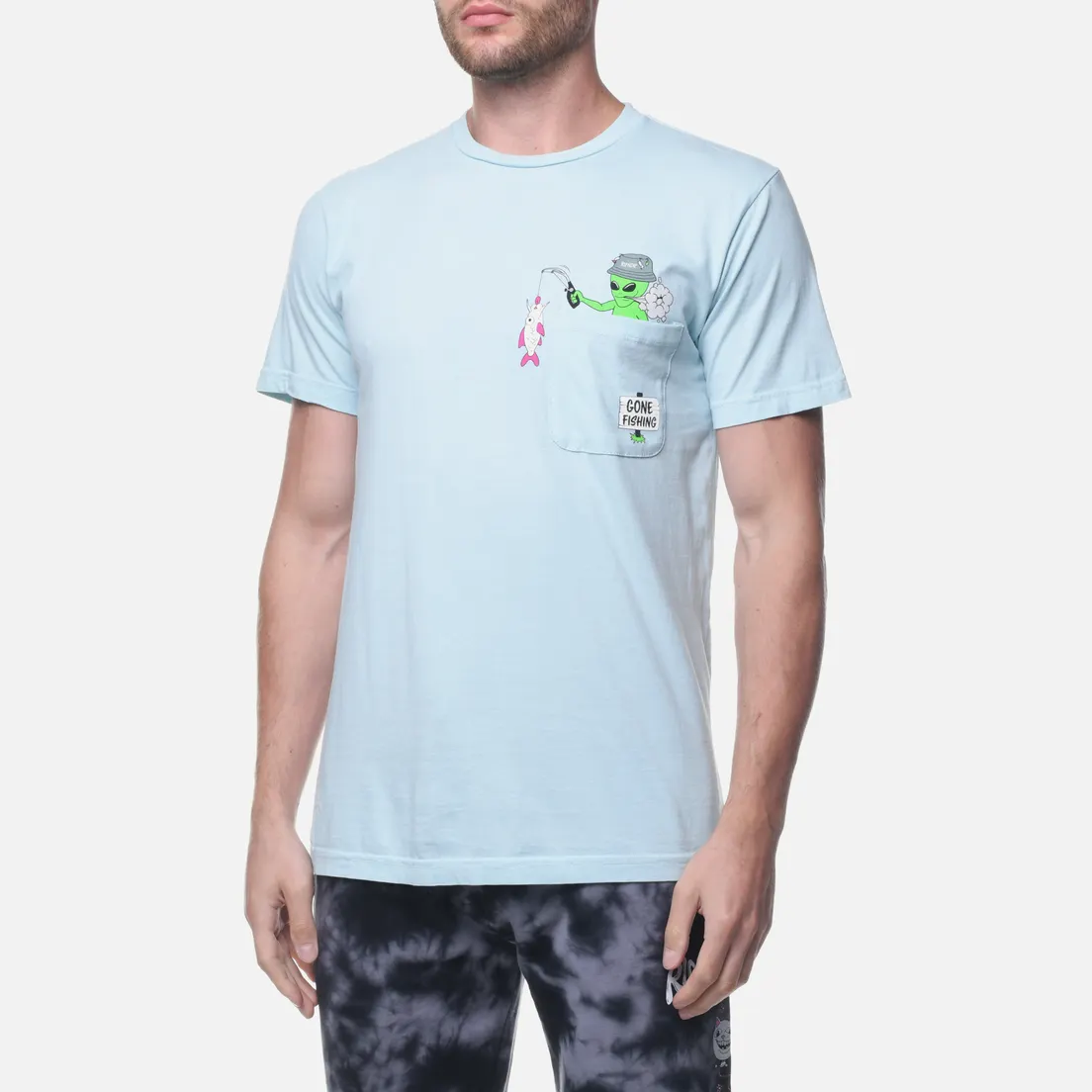 RIPNDIP Мужская футболка Gone Fishing Pocket