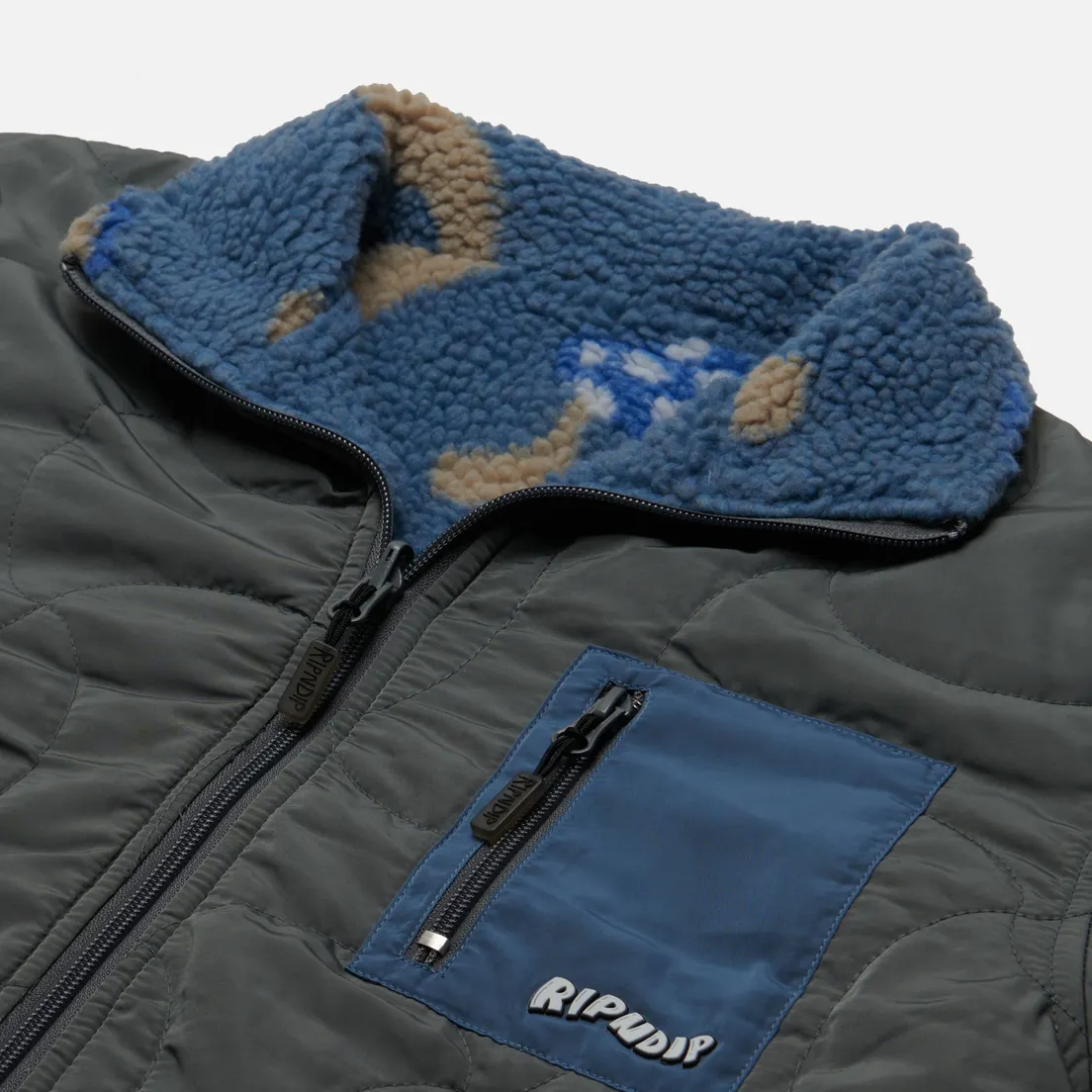 RIPNDIP Мужская флисовая куртка Euphoria Reversible Polar Fleece