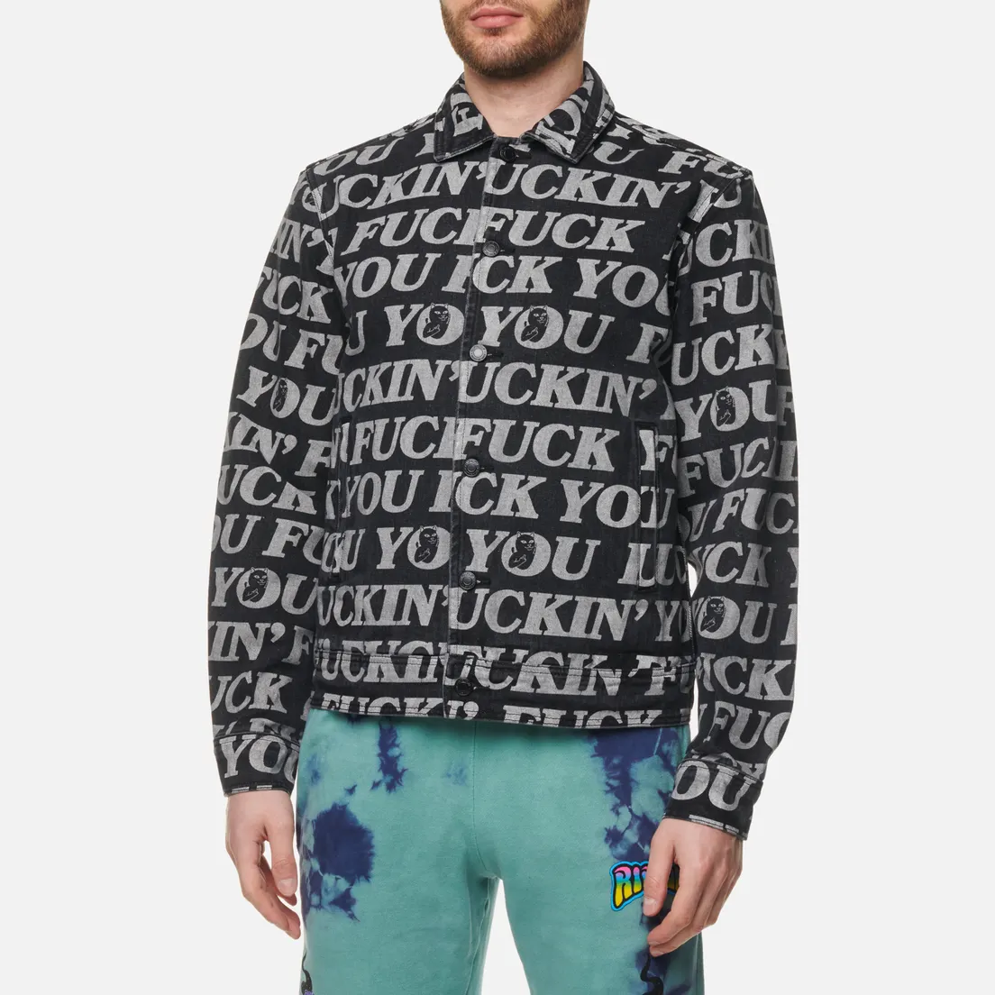RIPNDIP Мужская джинсовая куртка Fuckin Fuck Denim Jacket