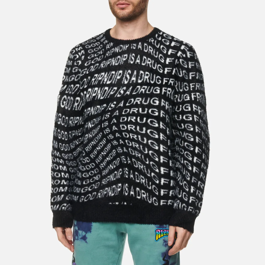 RIPNDIP Мужской свитер Drug From God Knit Mohair