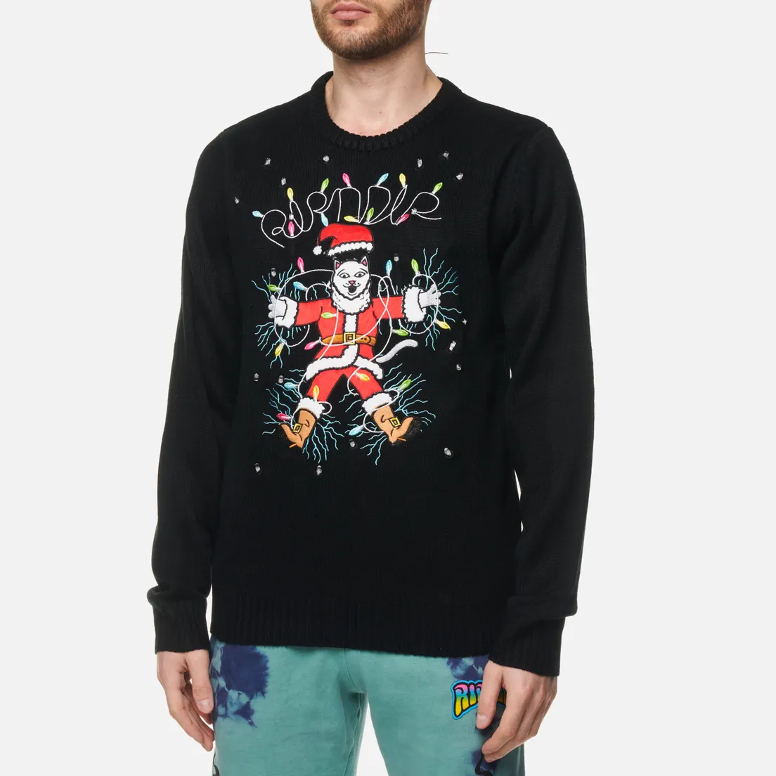 RIPNDIP Мужской свитер Electrifying Santa Knit