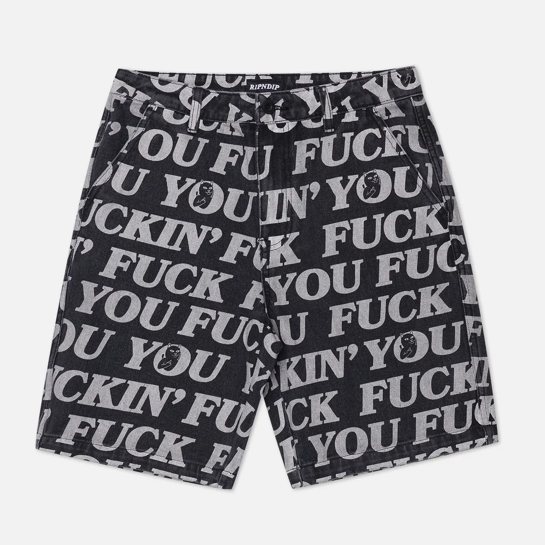 RIPNDIP Мужские шорты Fuckin Fuck Denim