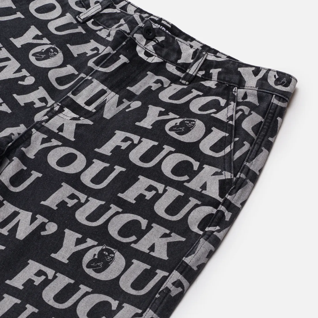 RIPNDIP Мужские шорты Fuckin Fuck Denim