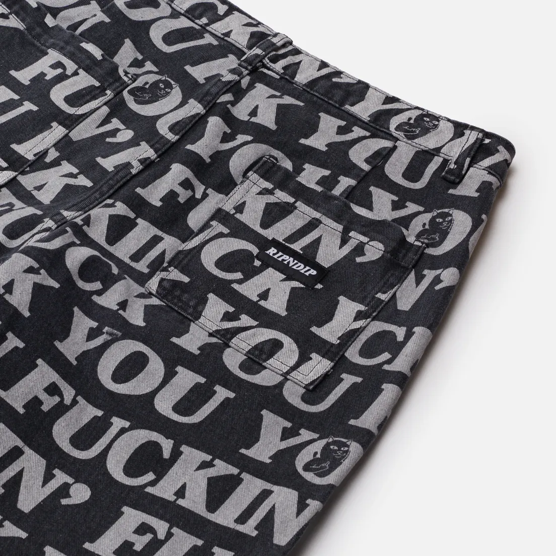 RIPNDIP Мужские шорты Fuckin Fuck Denim
