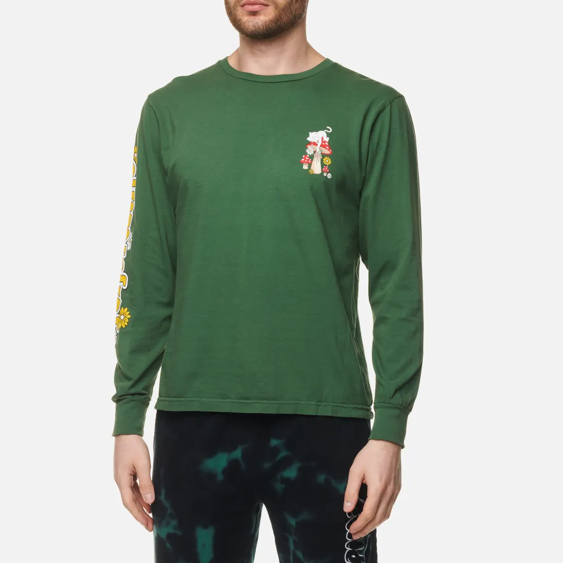 RIPNDIP Мужской лонгслив Caterpillar Garden