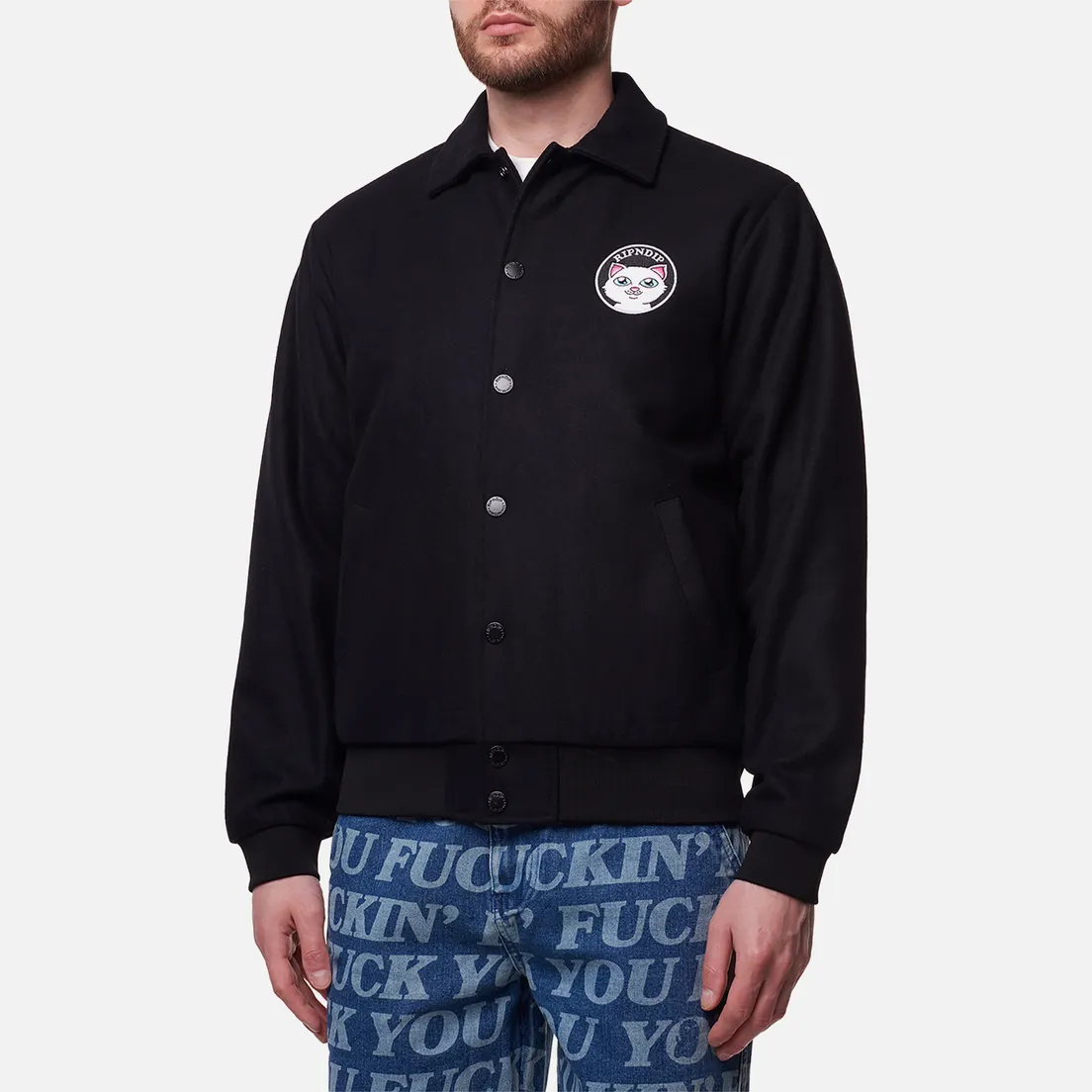 RIPNDIP Мужская куртка ветровка Stop Being A Pussy Varsity