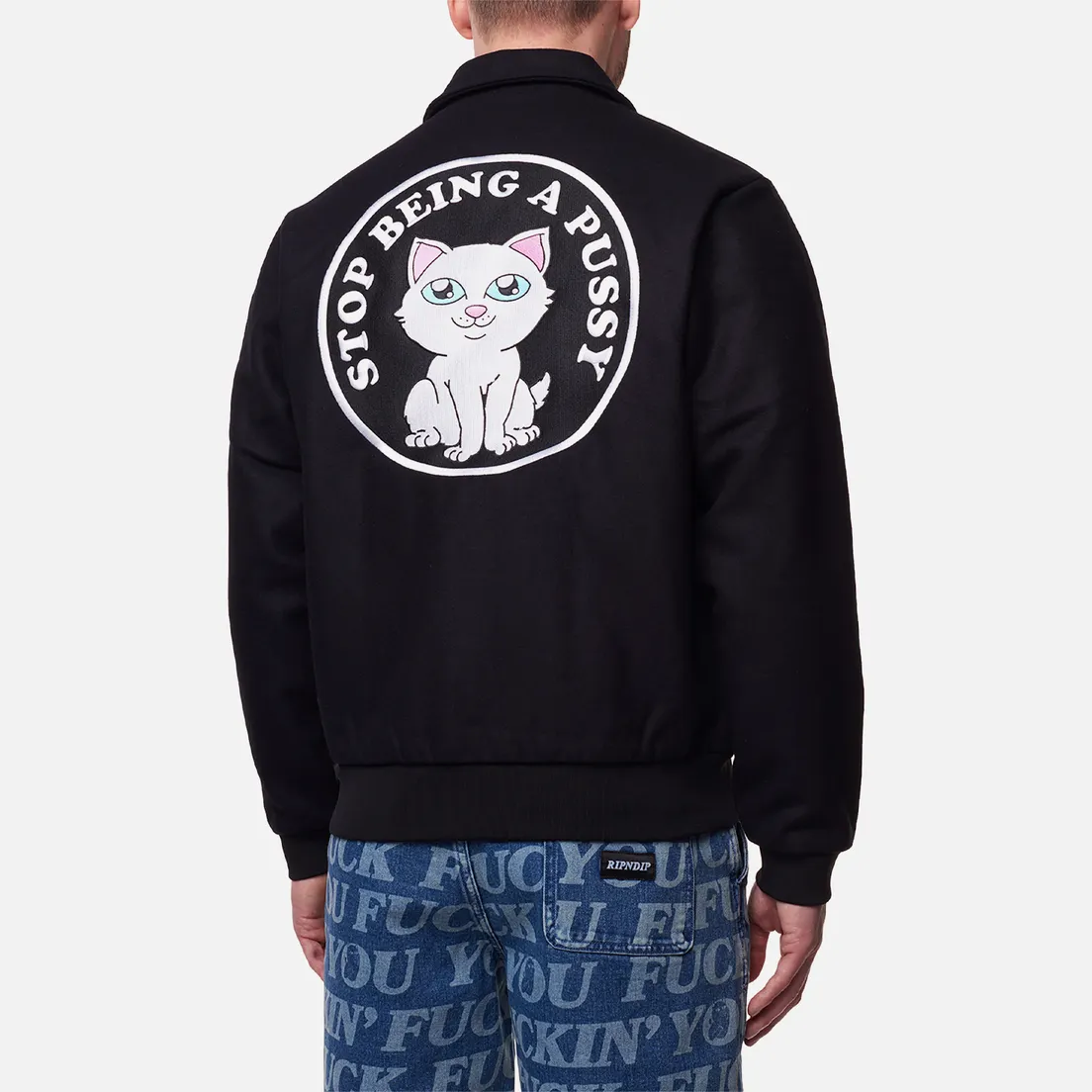 RIPNDIP Мужская куртка ветровка Stop Being A Pussy Varsity