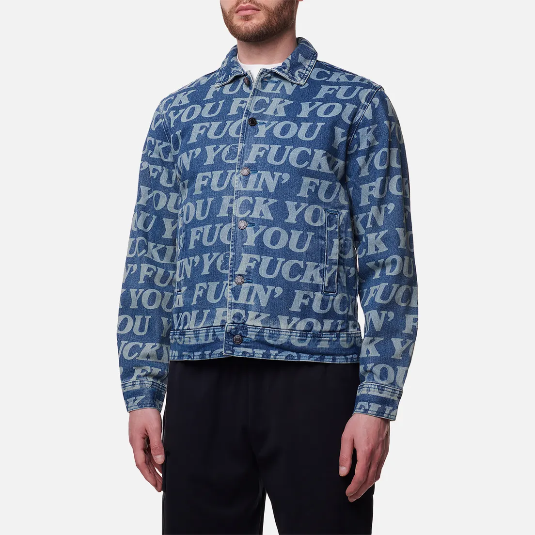 RIPNDIP Мужская джинсовая куртка Fuckin Fuck Denim