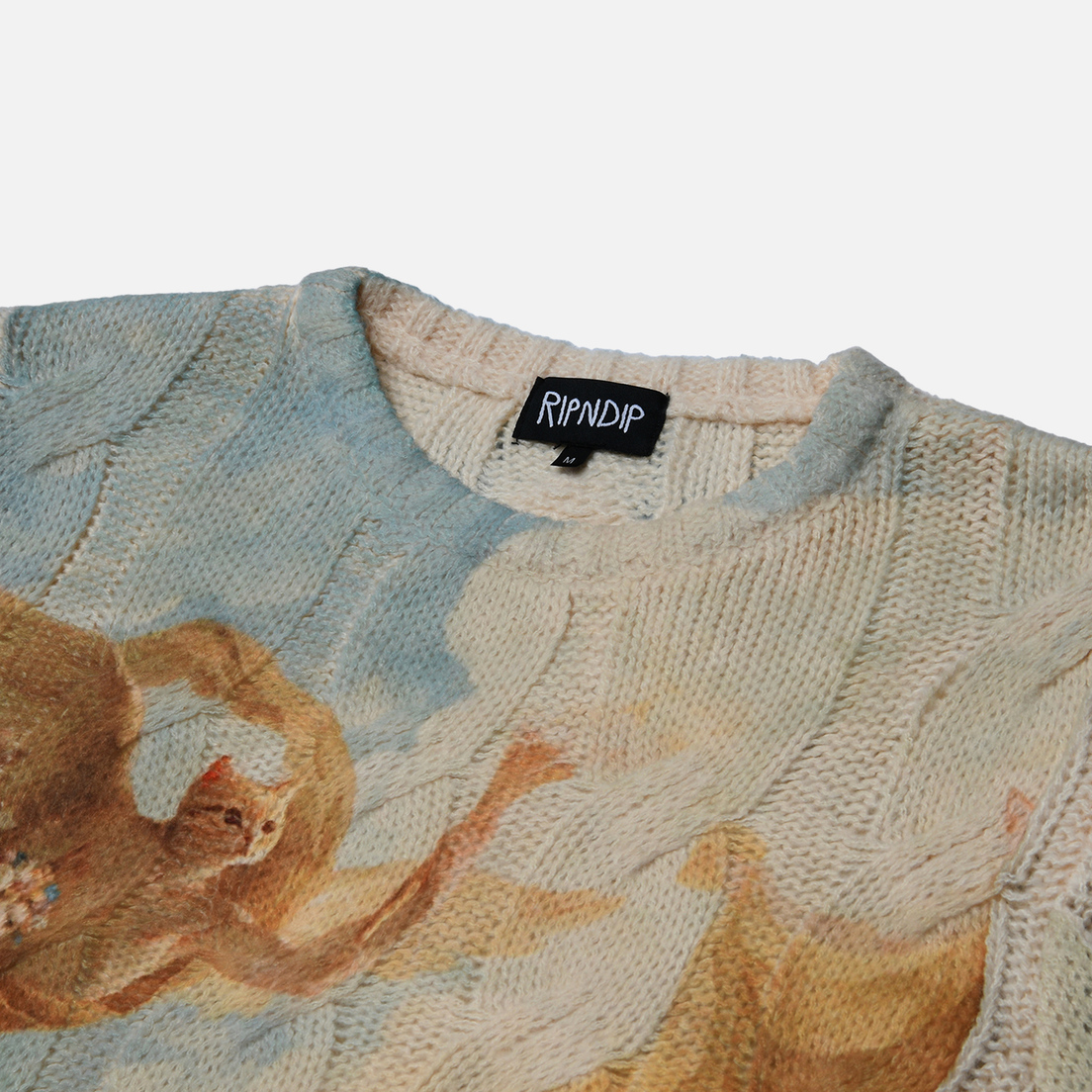 RIPNDIP Мужской свитер Heavens Waiting Cable Knit