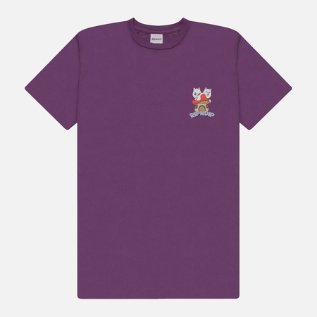 Мужская футболка RIPNDIP Shroom House, цвет фиолетовый, размер S