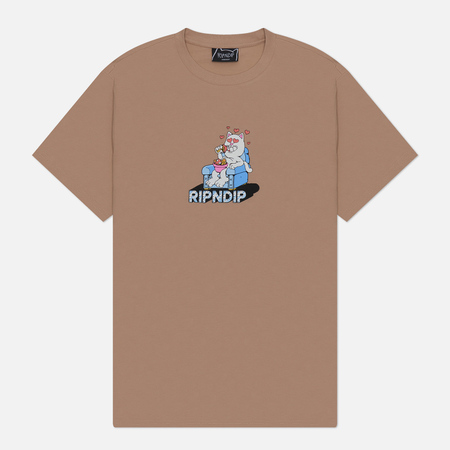 Мужская футболка RIPNDIP Afternoon Snack, цвет бежевый, размер XXL