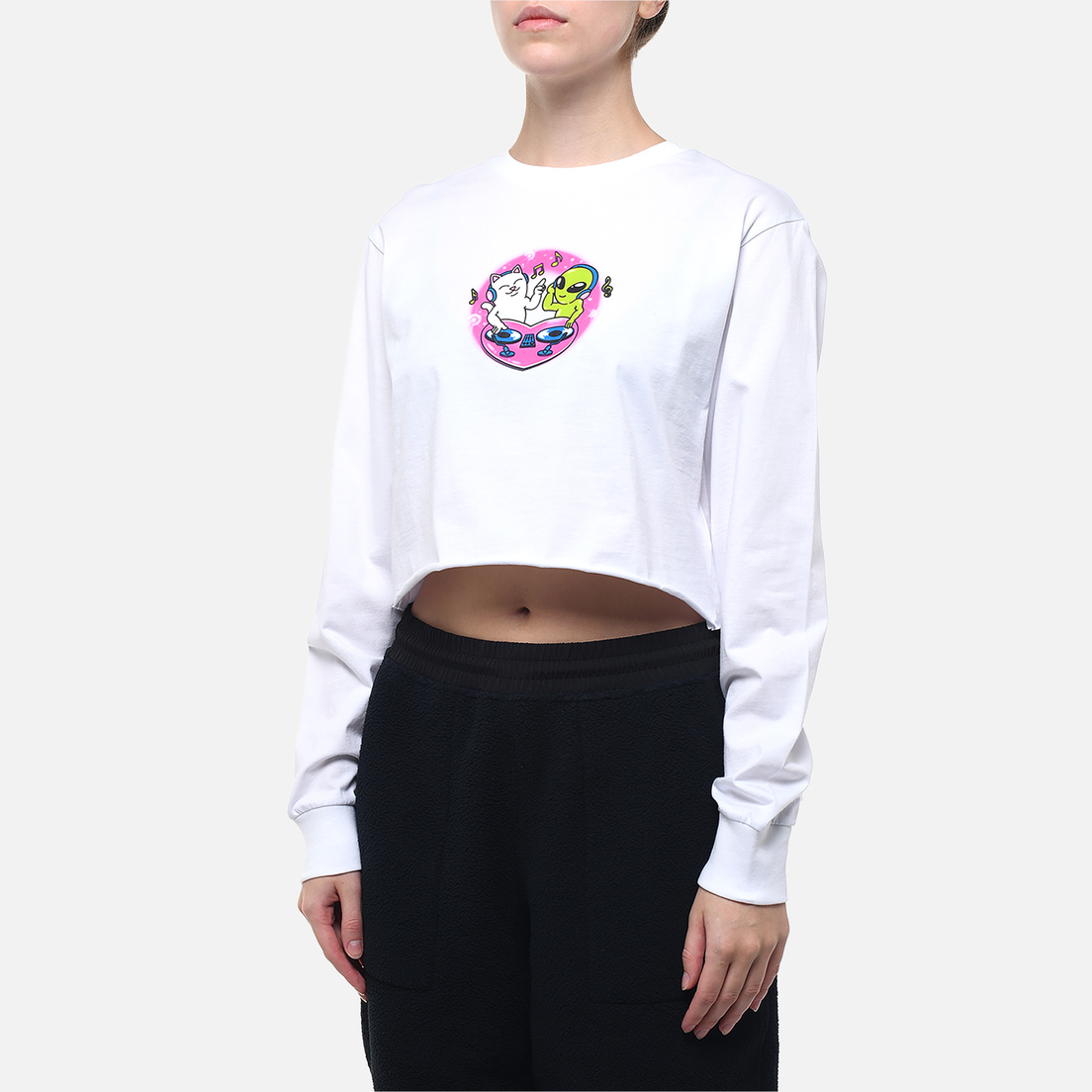 RIPNDIP Женский лонгслив Love Is Ripndip Cropped