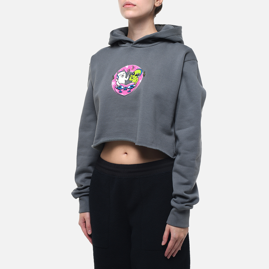 RIPNDIP Женская толстовка Love Is Ripndip Cropped Hoodie