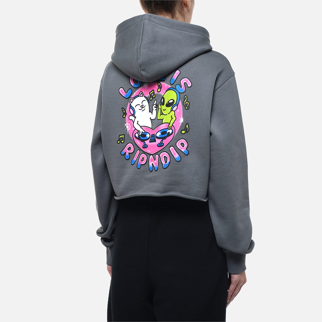 RIPNDIP Женская толстовка Love Is Ripndip Cropped Hoodie