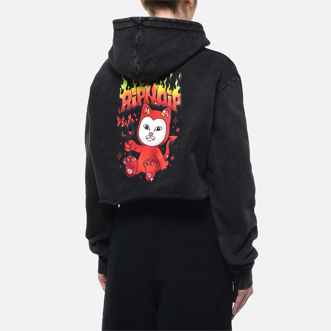 RIPNDIP Женская толстовка Scary Cute Cropped Hoodie