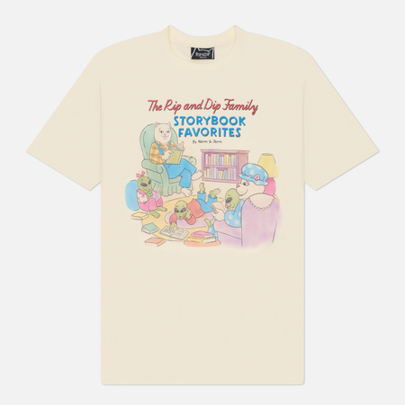 Мужская футболка RIPNDIP Storybooks, цвет бежевый, размер S